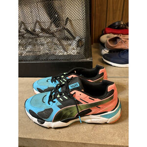 PUMA LQDCELL Extol Old Circuits 374034 03 Athletic Shoes Black Blue Men's